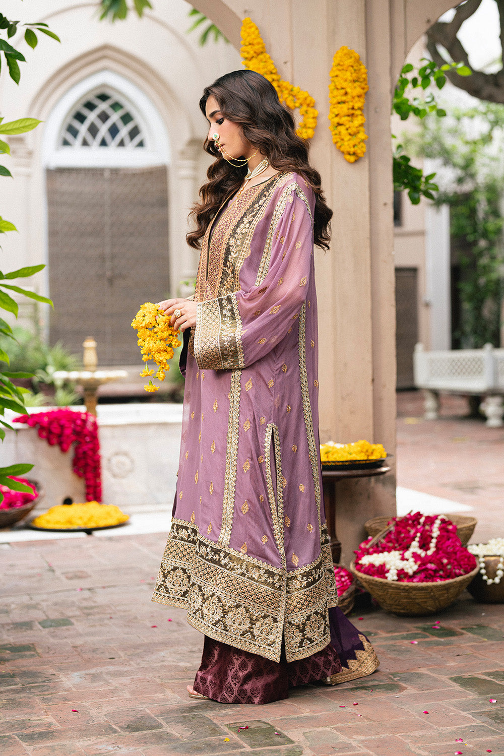 3 Piece Embroidered Chiffon KAMILLA - FSU5654