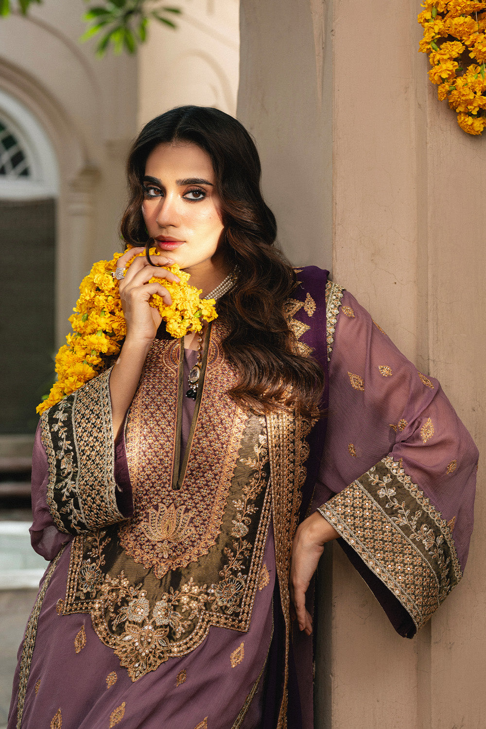 3 Piece Embroidered Chiffon KAMILLA - FSU5654