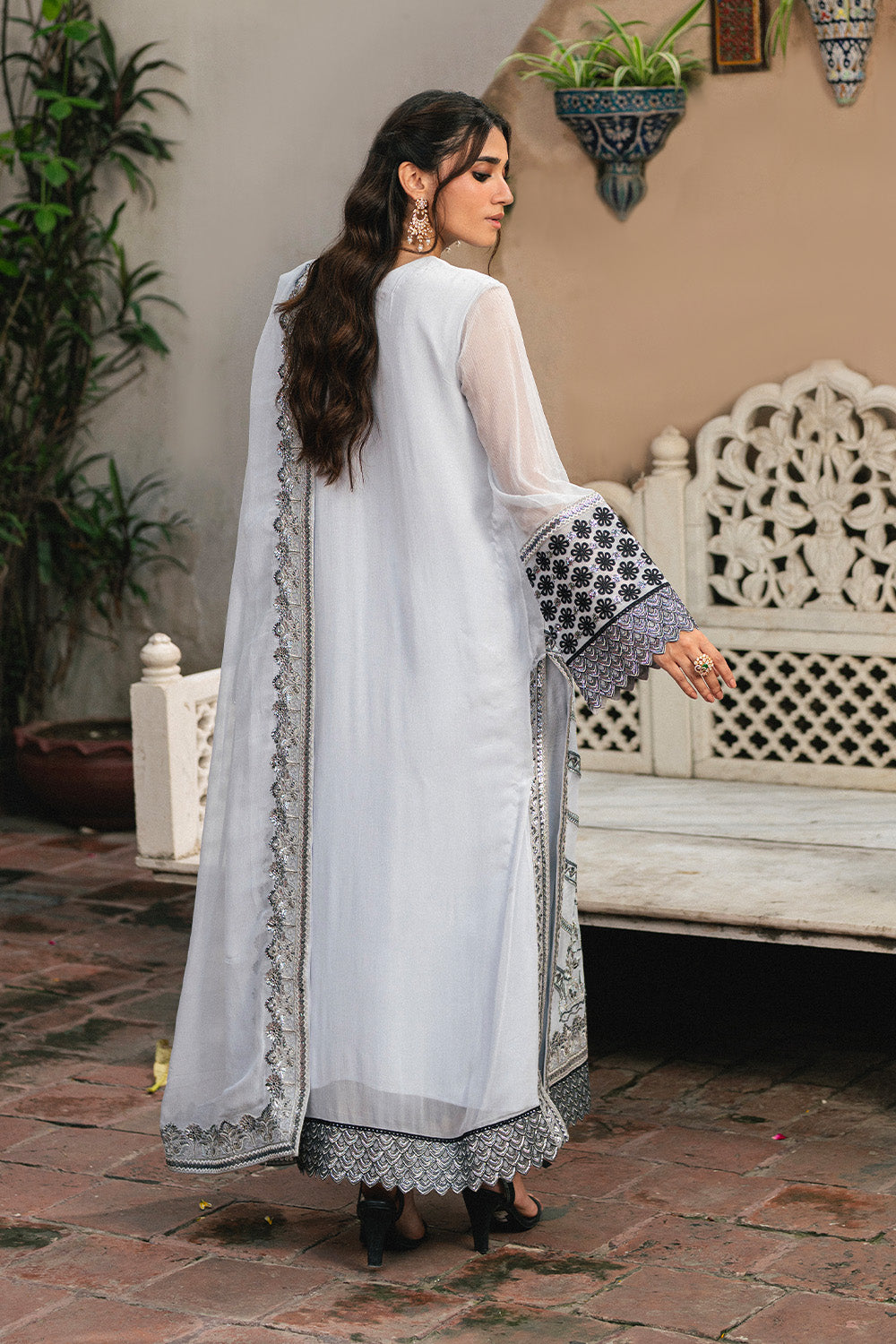 3 Piece Embroidered Chiffon LILIYA - FSU5657