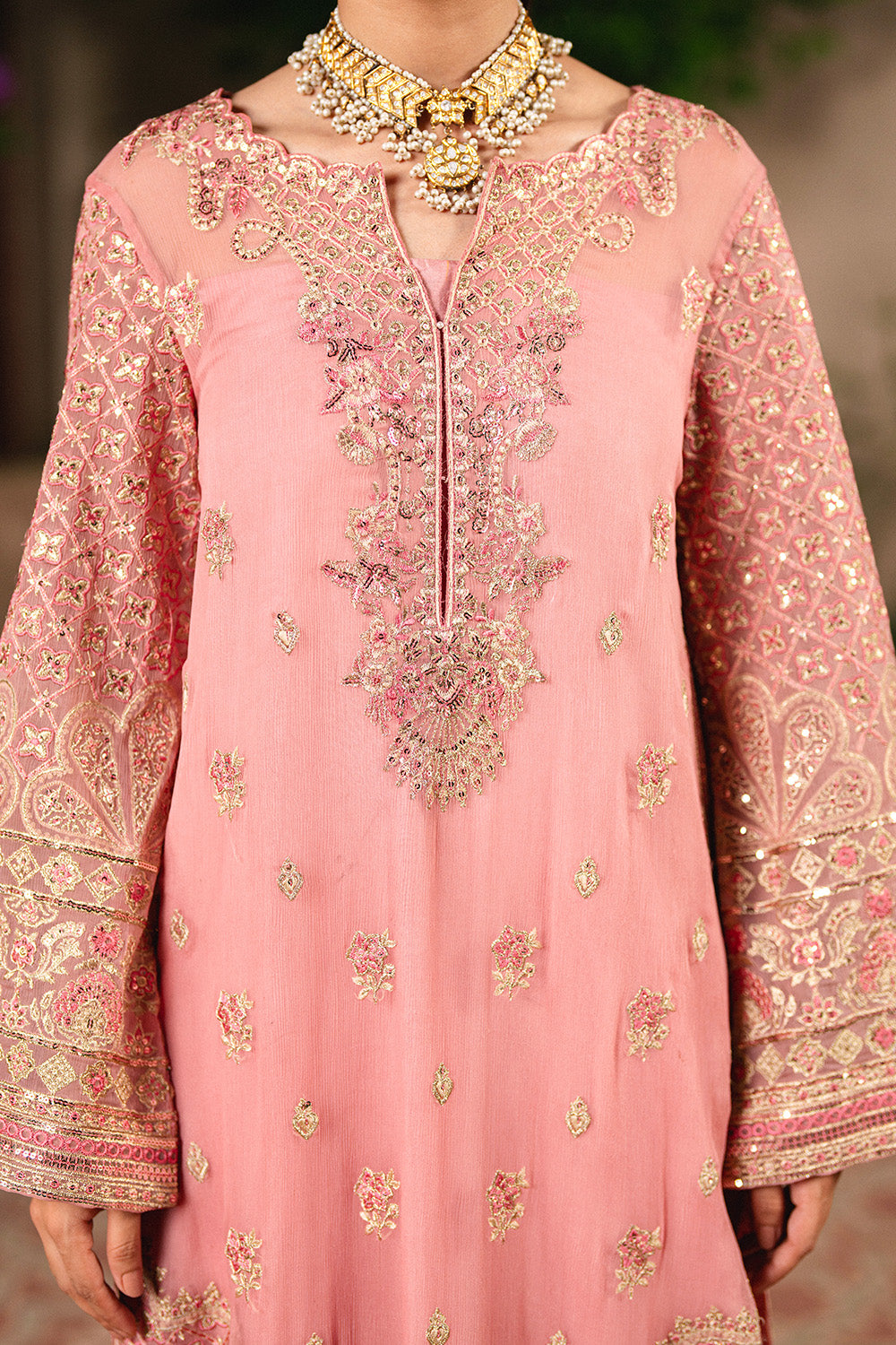 3 Piece Embroidered Chiffon SASHA - FSU5658