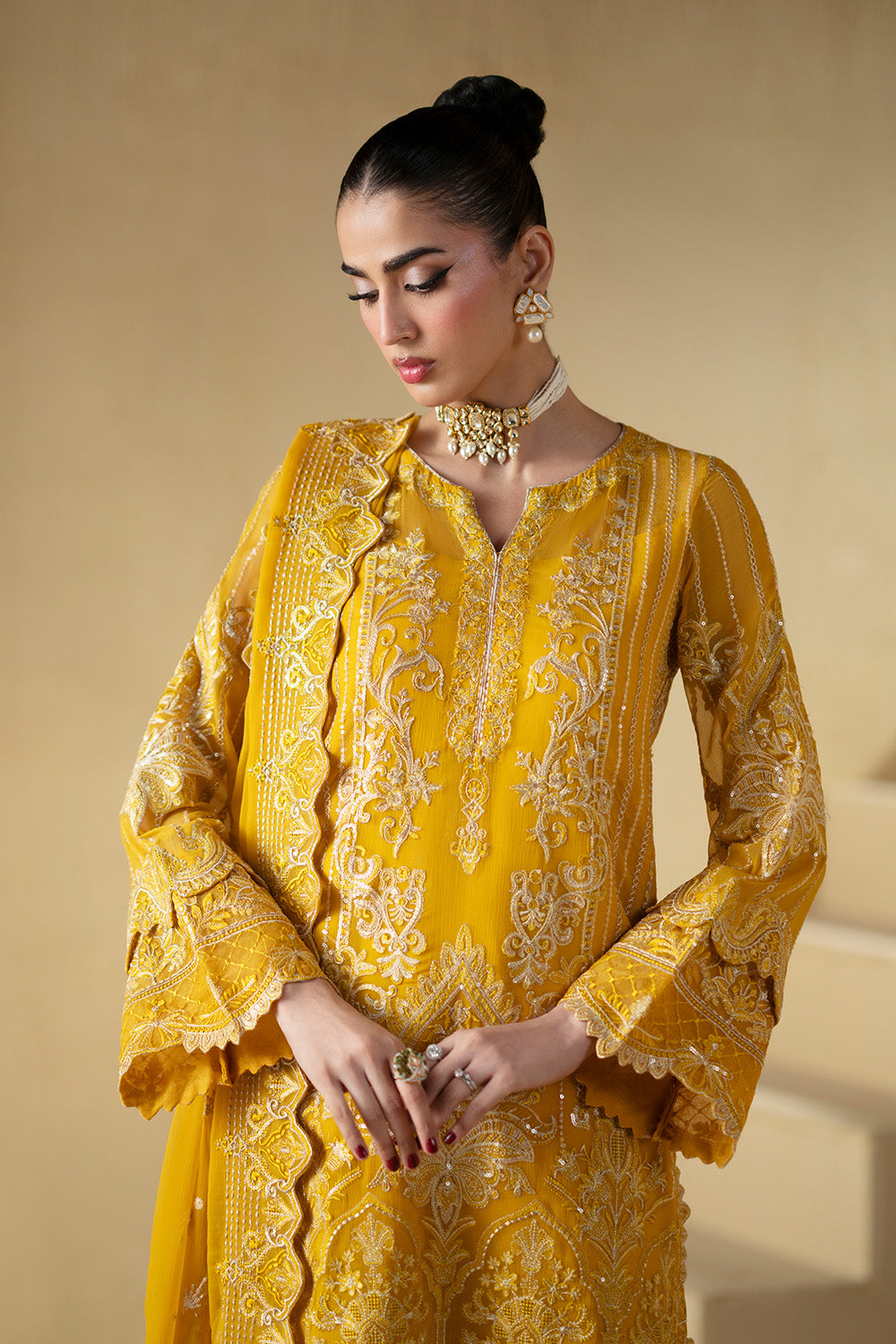 3 Piece Embroiderd Chiffon ANIPPE - FSU5660