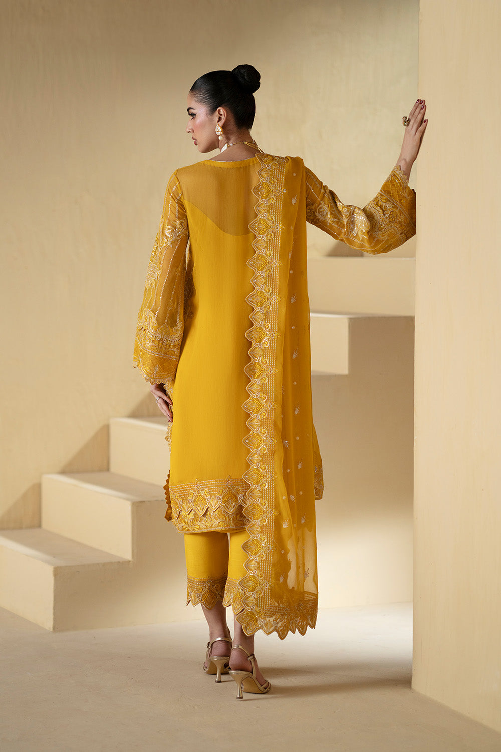 3 Piece Embroiderd Chiffon ANIPPE - FSU5660