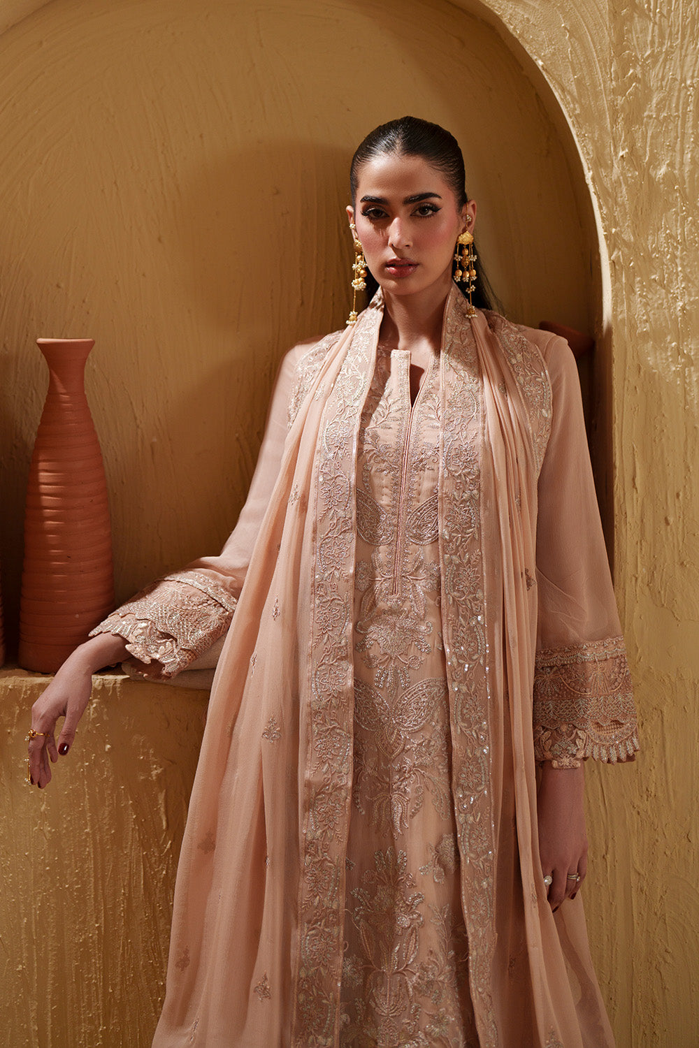3 Piece Embroiderd Chiffon HATHOR - FSU5663