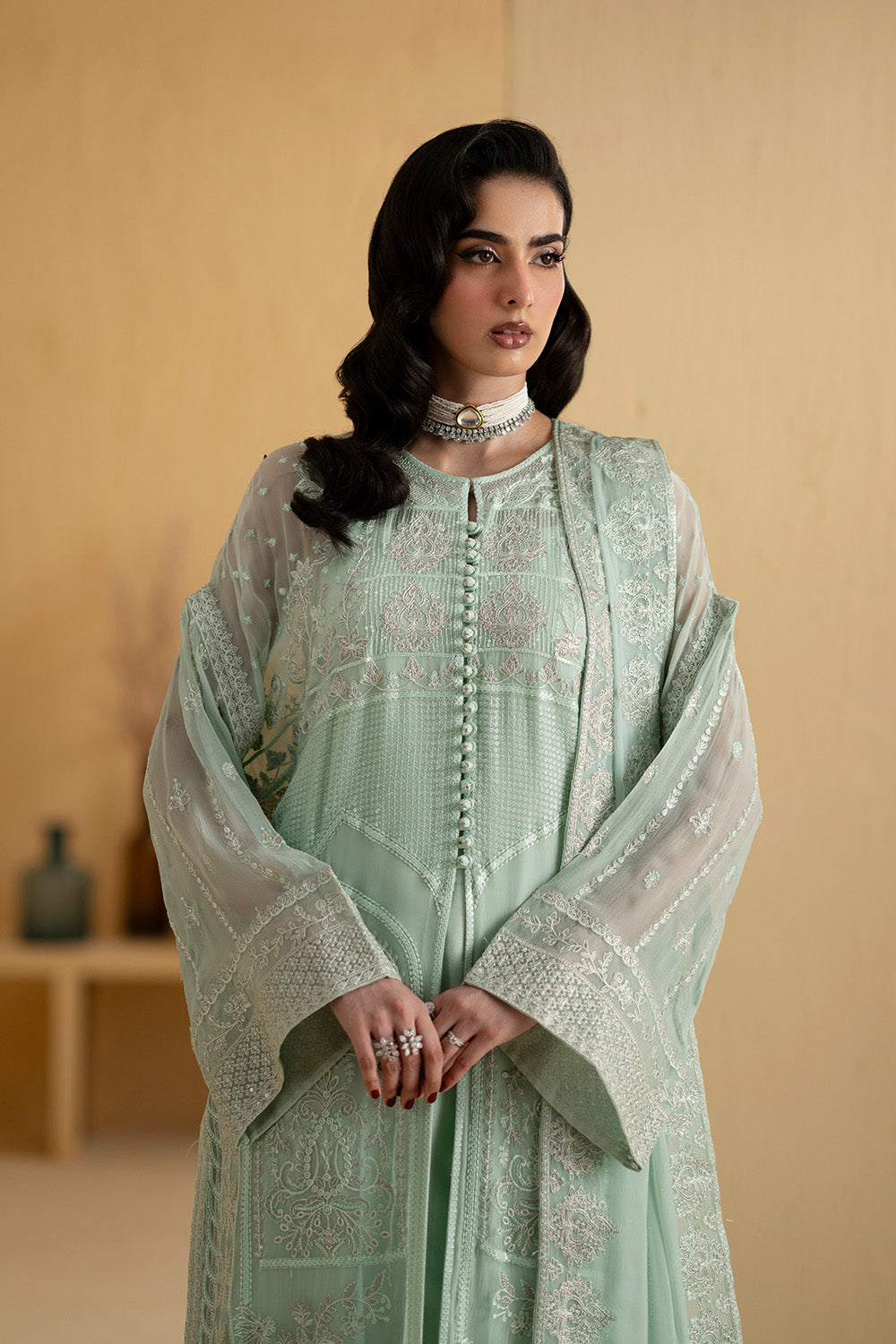 3 Piece Embroiderd Chiffon AMUNET - FSU5667