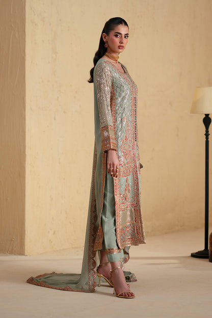 3 Piece Embroiderd Chiffon BASTET - FSU5668