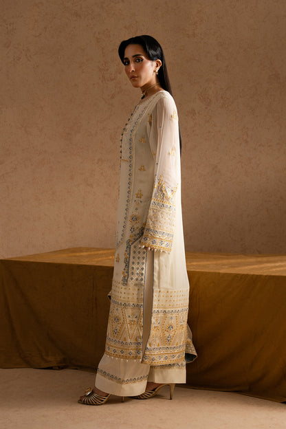 3 Piece Embroirdered Chiffon MERYEM - FSU5601