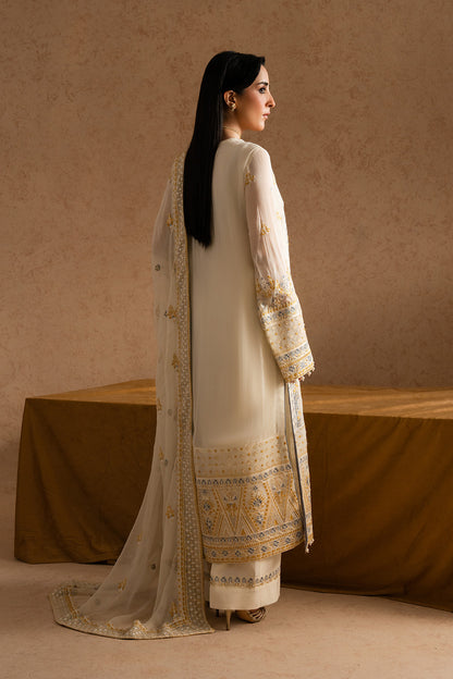 3 Piece Embroirdered Chiffon MERYEM - FSU5601