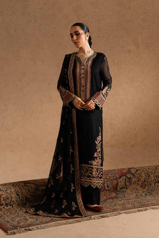 3 Piece Embroirdered Chiffon ZEYNEB - FSU5603