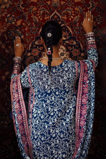 3 Piece Embroidered Chiffon AILA - FSU5632