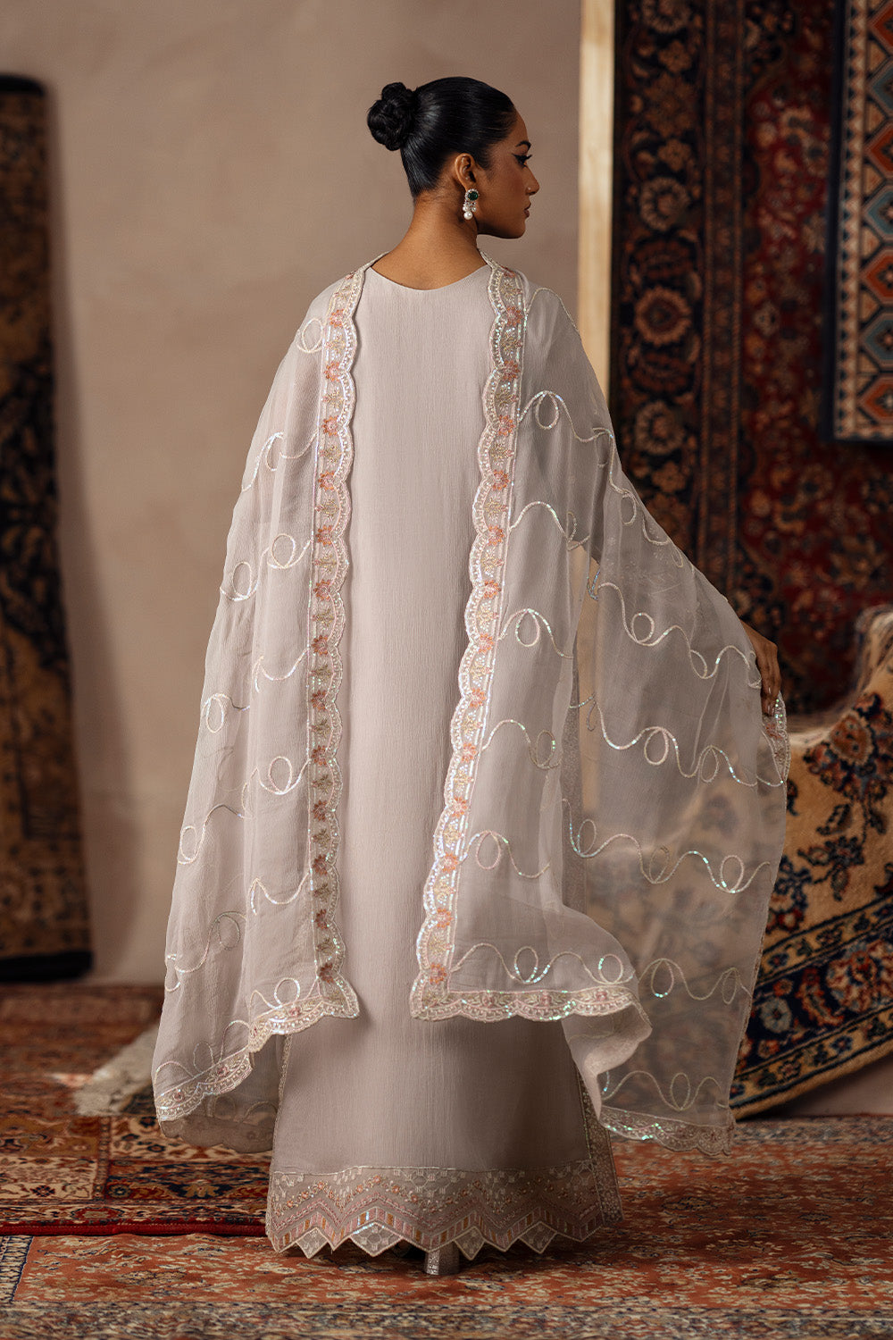 3 Piece Embroidered Chiffon ALYA - FSU5635