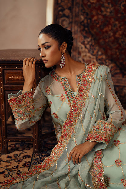 3 Piece Embroidered Chiffon AVITAL - FSU5638