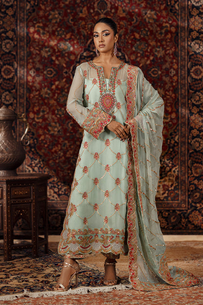 3 Piece Embroidered Chiffon AVITAL - FSU5638