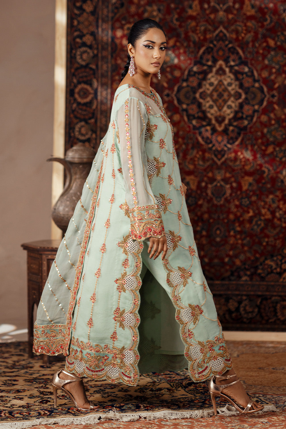 3 Piece Embroidered Chiffon AVITAL - FSU5638