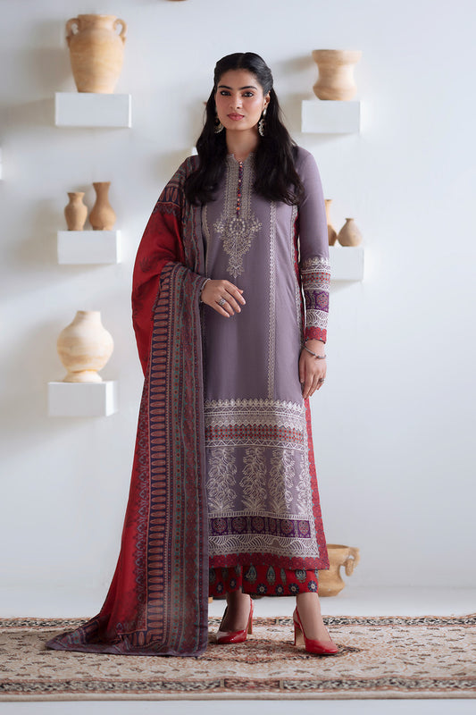3 Piece Embroidered Khaddar ZALAAN - FSU5672