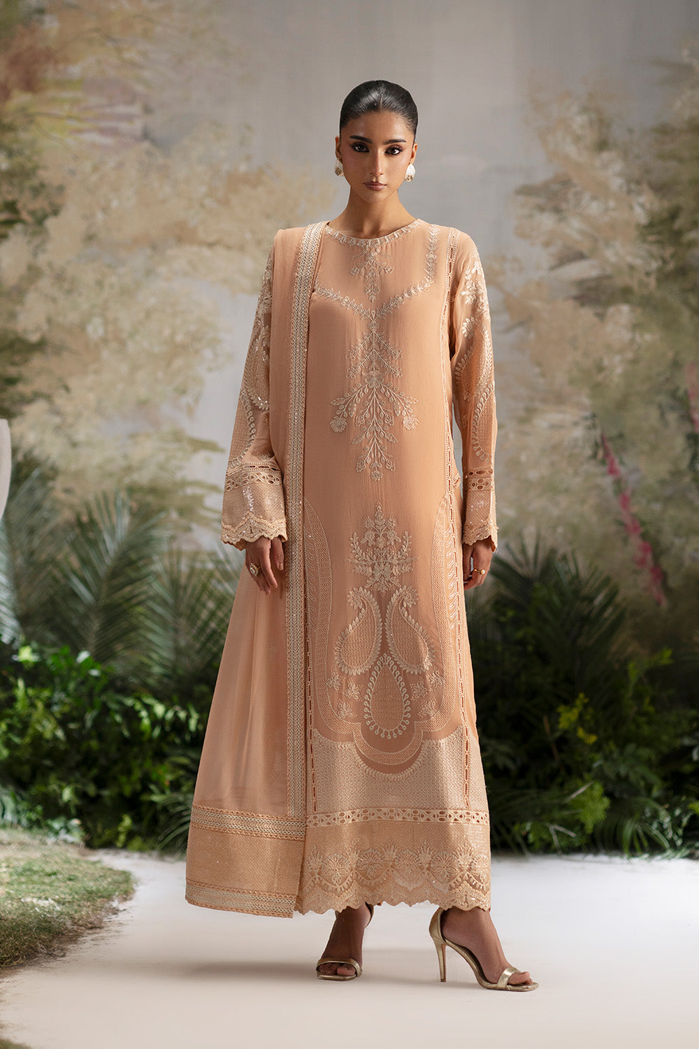 3-Piece-Embroiderd-Chiffon OLIKODI - FWU5693