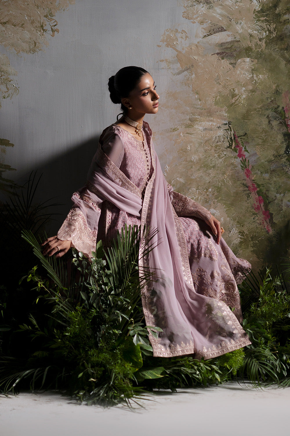 Luxury Chiffon Unstitched – Freesia Premium