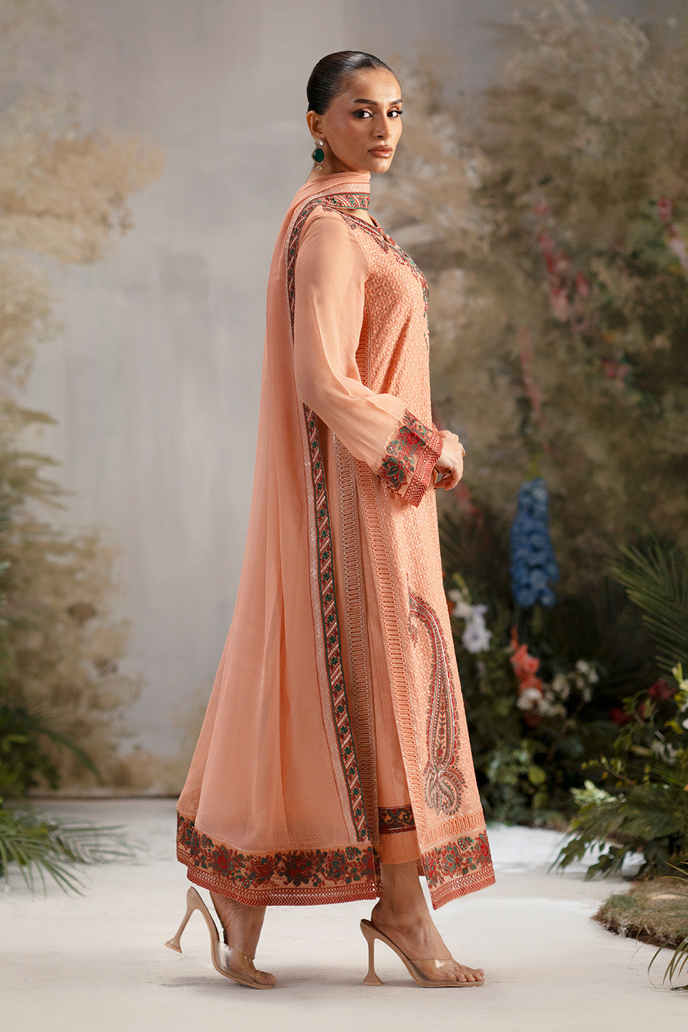 3-Piece-Embroiderd-Chiffon OMISHA - FWU5697