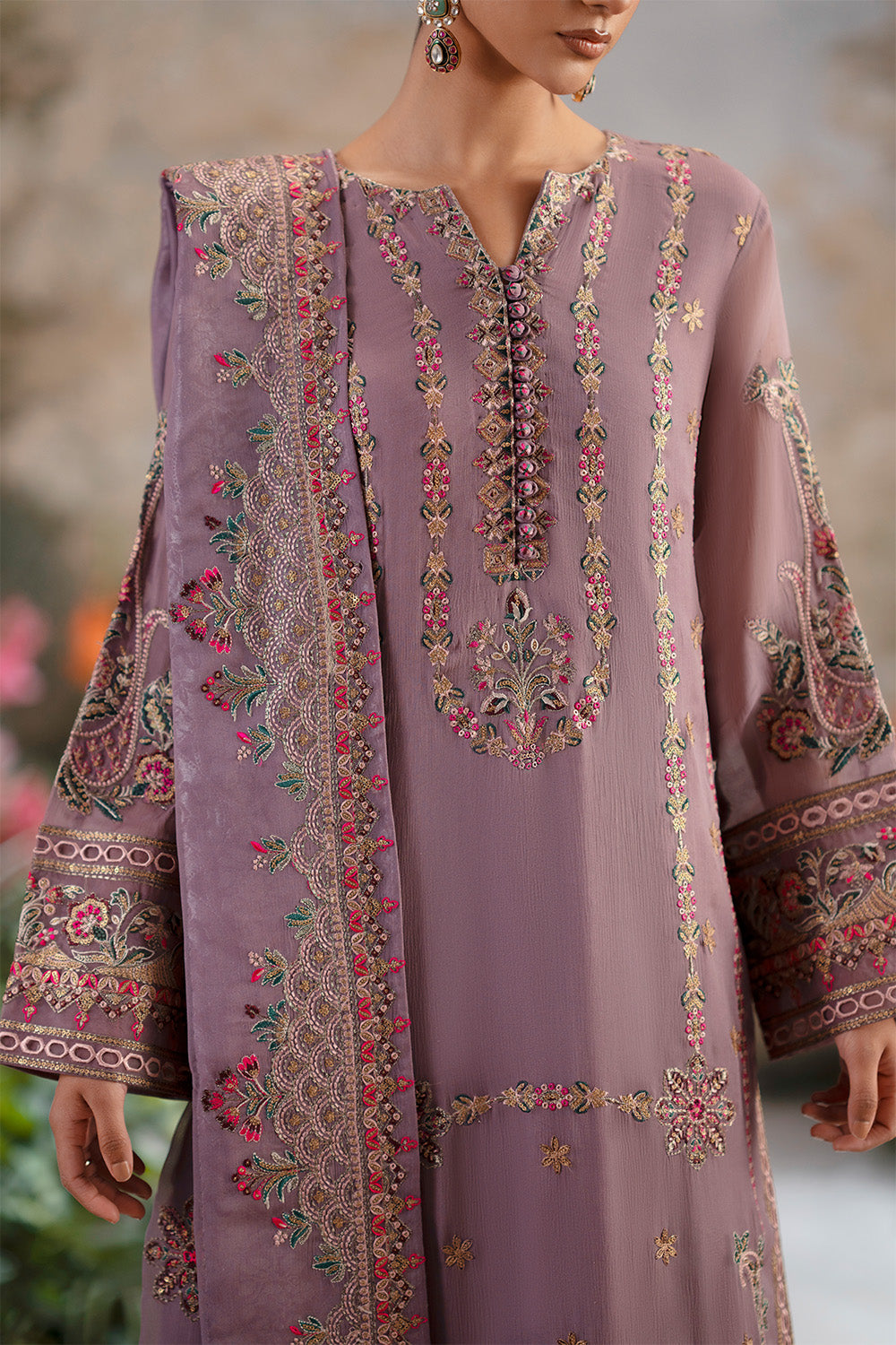 3-Piece-Embroiderd-Chiffon ONANIA - FWU5698