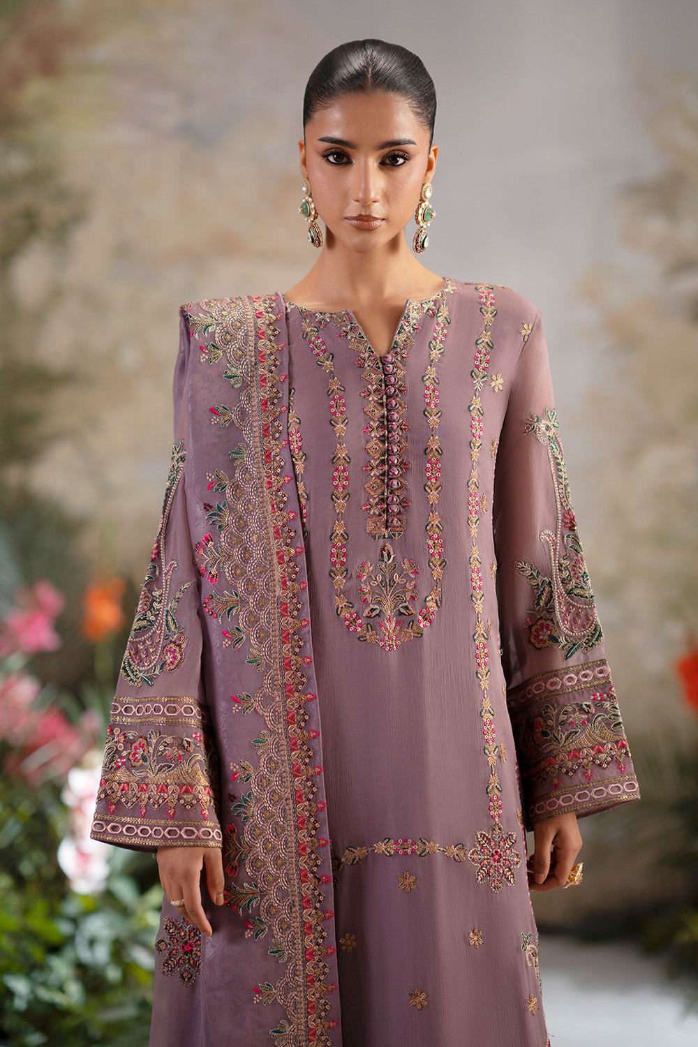 3-Piece-Embroiderd-Chiffon ONANIA - FWU5698