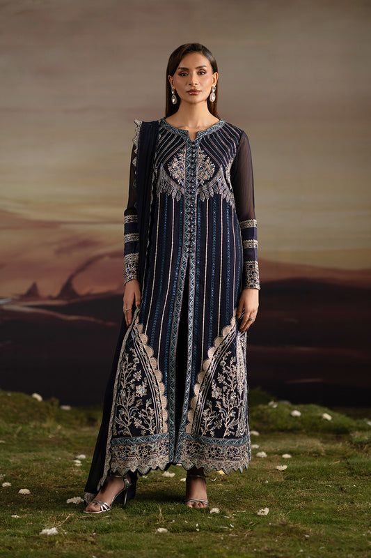 3-Piece-Embroiderd-Chiffon INDU - FWU5706