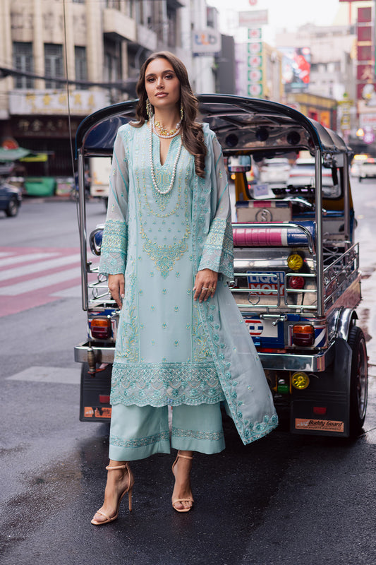 3 Piece Embroirdered Chiffon Emma - FW50063